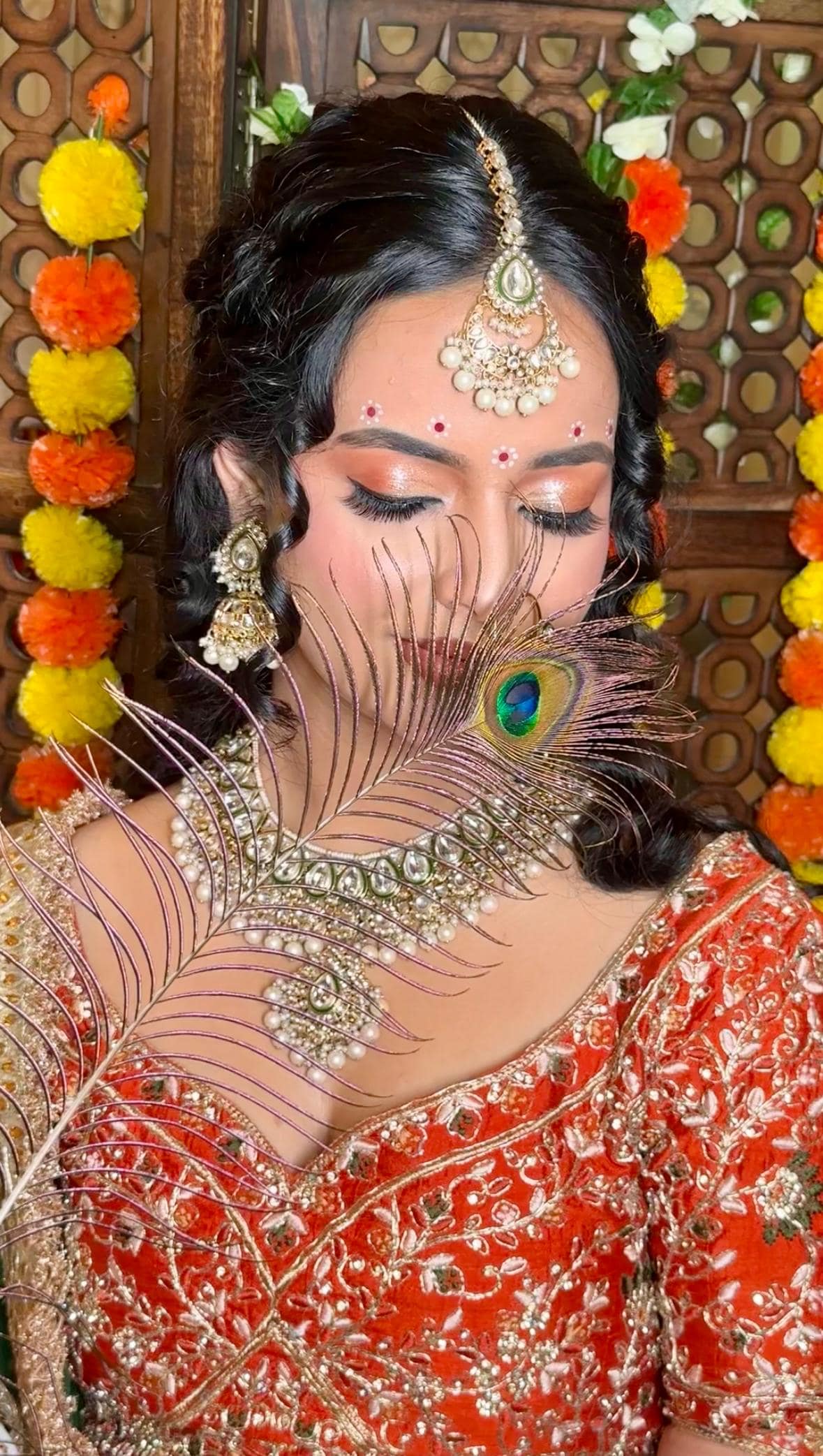 Festive Mehendi Glam with Chandan Art — bridal makeup by Makeovers by Bhuvita, Chandigarh